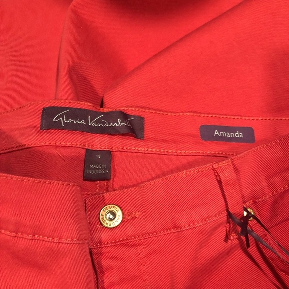 Gloria Vanderbilt 18 Short Womens Amanda Classic High Rise Tapered Jean - Picture 6 of 8